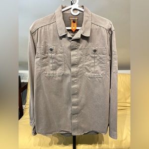 Patagonia Men’s Shop Shirt Medium Hex Grey